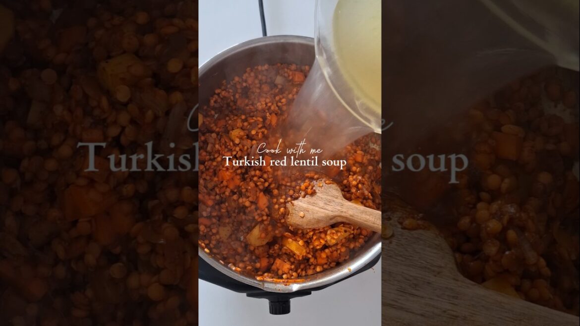 Let’s make some Turkish Red Lentil Soup! #shorts #cooking #turkish #asmr Let's make some Turkish Red Lentil Soup! #shorts #cooking #turkish #asmr