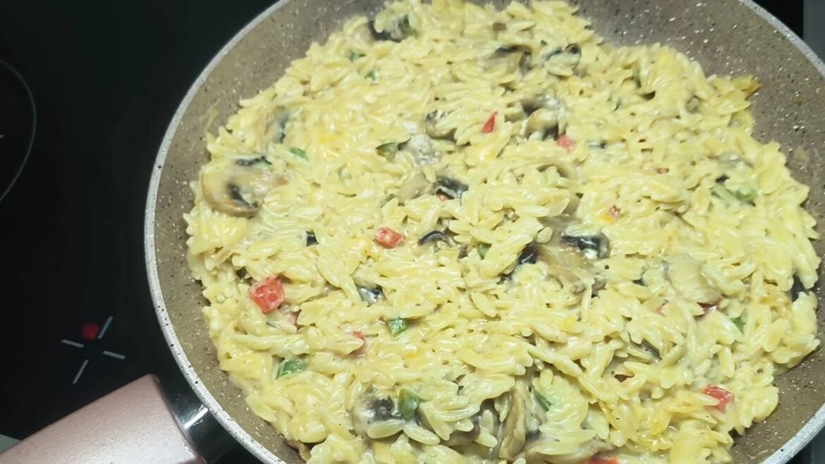 South African Creamy mushroom risoni Pasta recipe |How to make creamy mushroom pasta South African Creamy mushroom risoni Pasta recipe |How to make creamy mushroom pasta