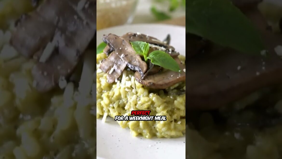 Quick Mushroom Chicken Risotto #shorts #recipe #risotto#food