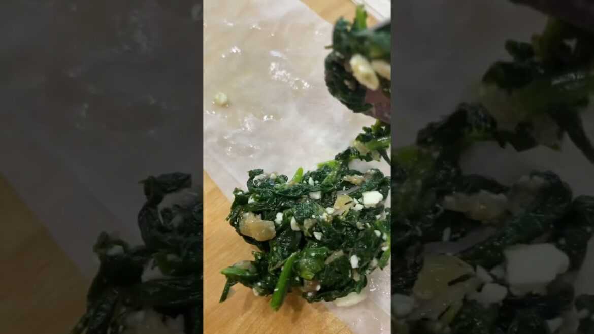 Spanakopita Homemade  with lemon zest, feta #food #cooking#spanakopita #greek#pastry #baking#phyllo