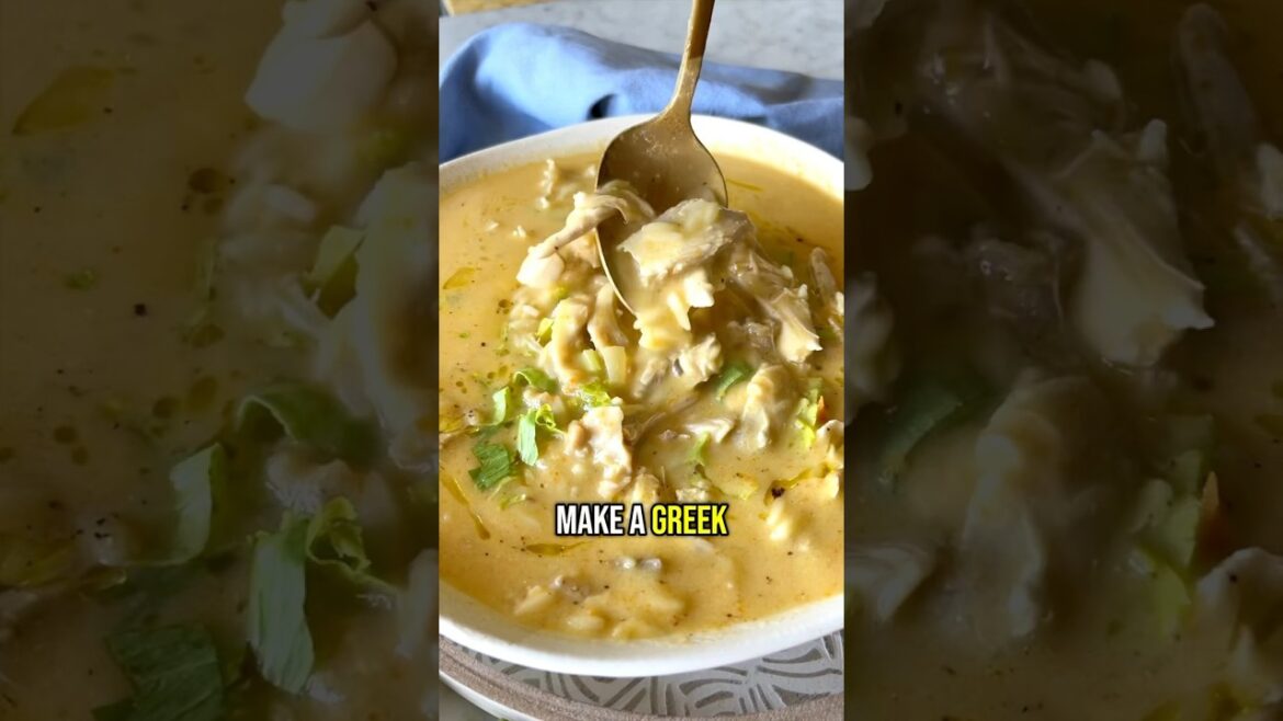 Greek Chicken Lemon Soup (Avgolemono) Greek Chicken Lemon Soup (Avgolemono)
