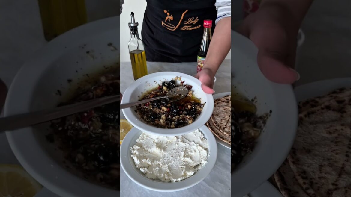 Lebanese-Inspired Labneh Dip. Recipe on IG & TT #lebanesefood #molasses #dip #oliveoil #walnut