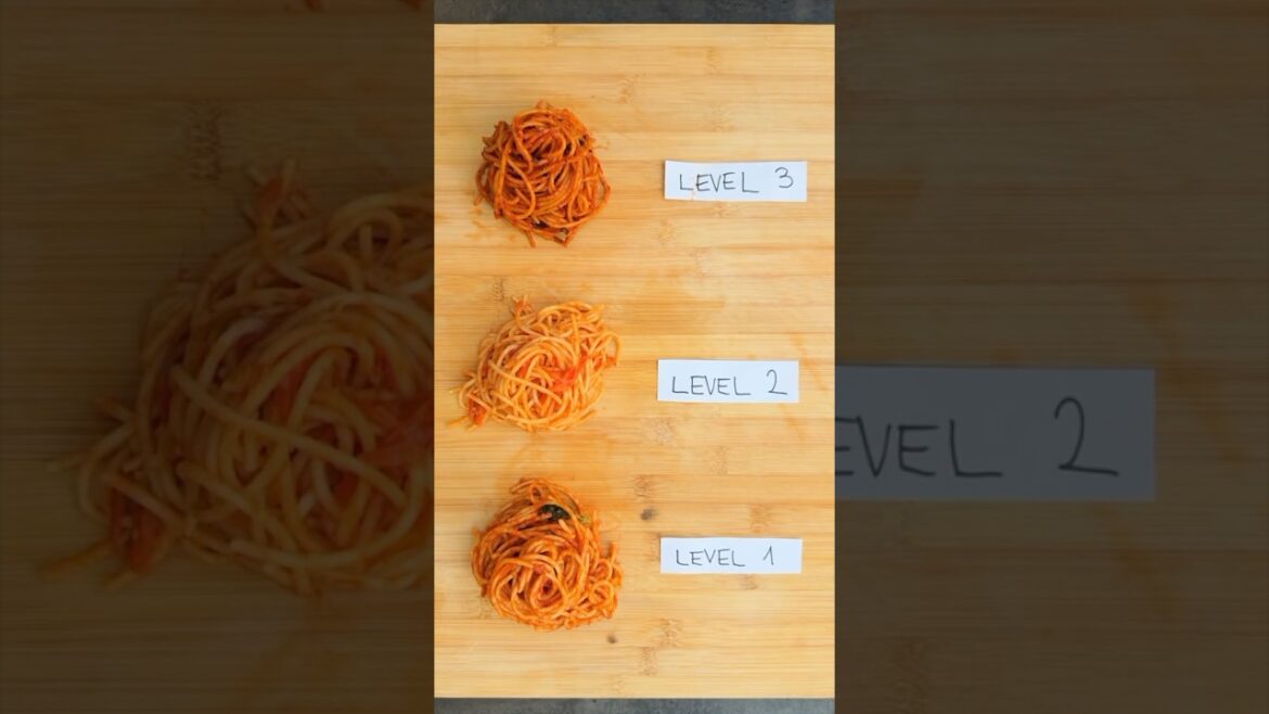 We react to THREE LEVELS PASTA