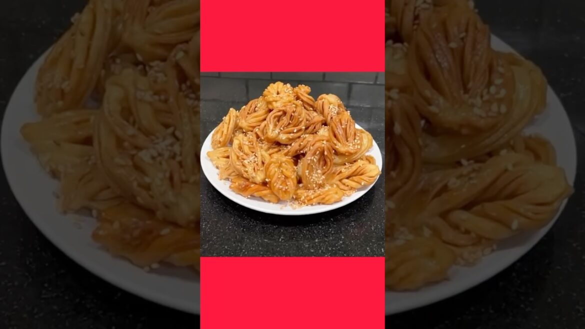 I Made Moroccan Chebakia Cookies – Festive Moroccan Cookies #shorts I Made Moroccan Chebakia Cookies - Festive Moroccan Cookies #shorts