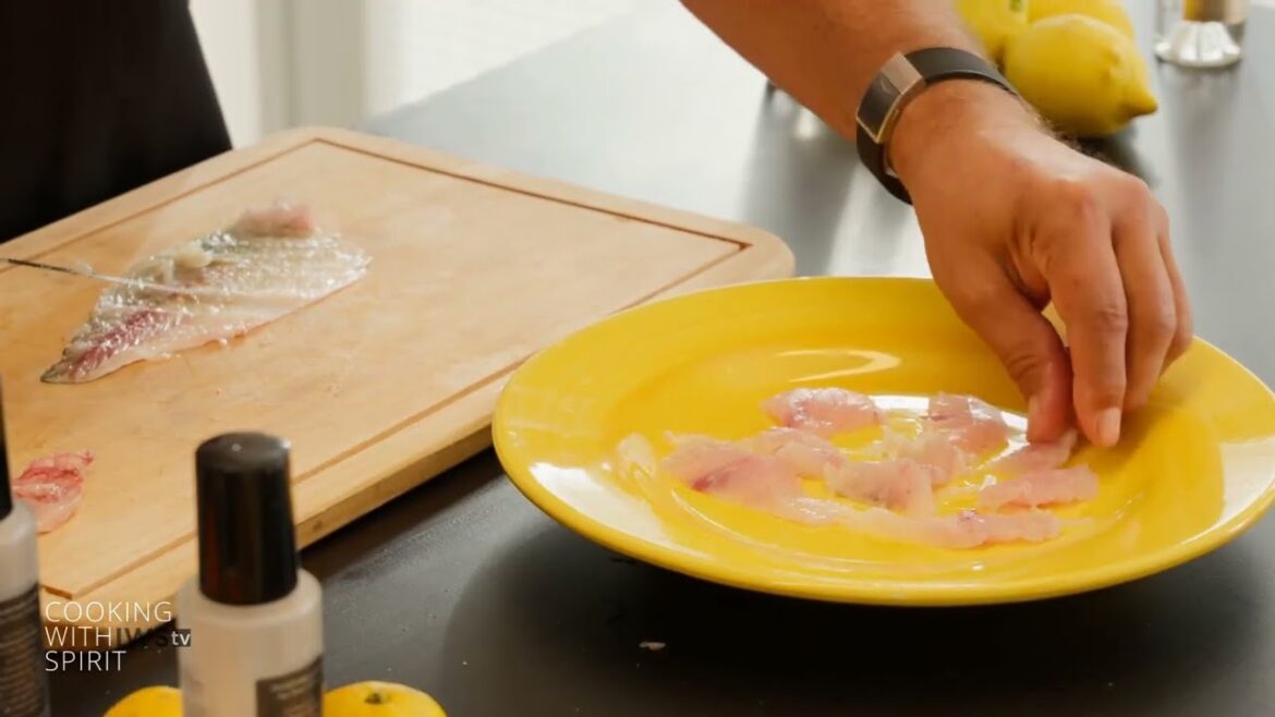 Branzino Crudo Recipe | Raw, Elegant & Finished with Apple Brandy – The Art of Cold Cuisine