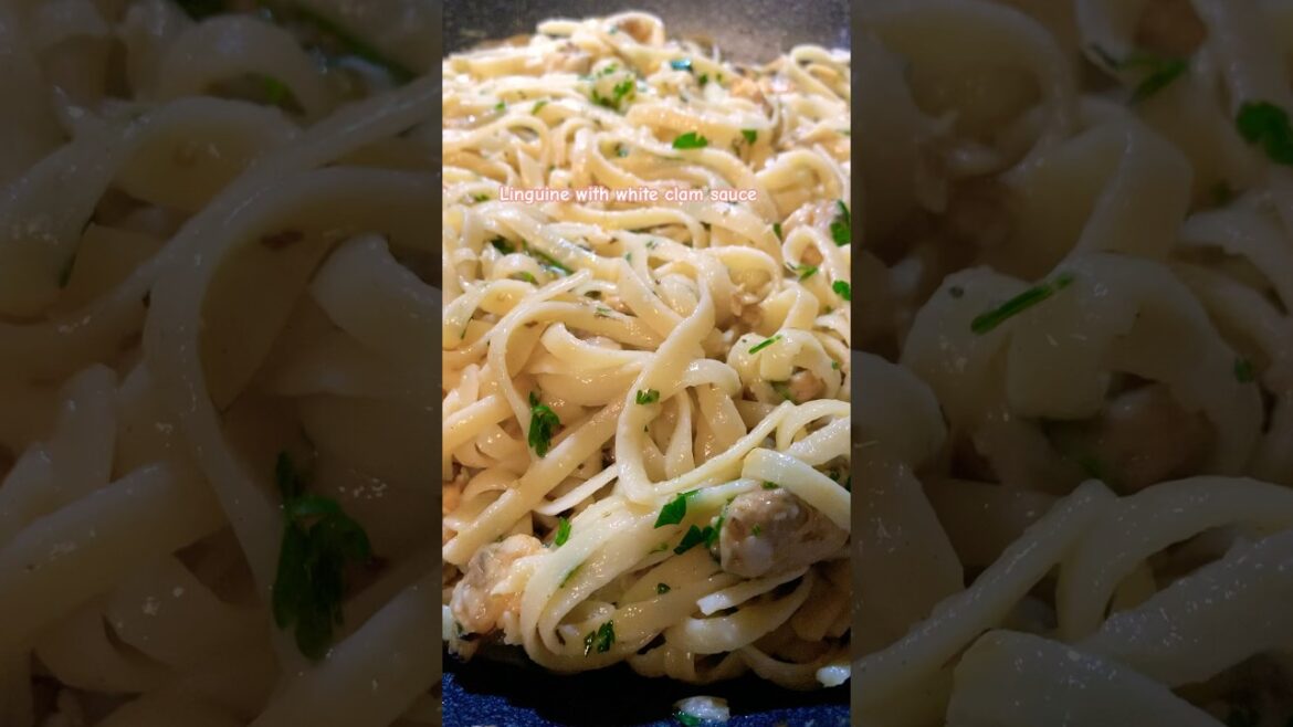 What’s for Dinner? Linguine with white clam sauce #shortvideo #food #california #homecook #dinner
