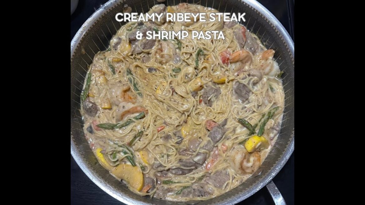 Creamy Ribeye Steak & Shrimp Pasta Recipe | Easy Gourmet Dinner | Quick & Delicious Creamy Ribeye Steak & Shrimp Pasta Recipe | Easy Gourmet Dinner | Quick & Delicious