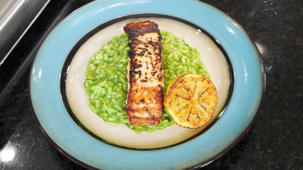 The Resilient Table: Spinach Risotto with Pan Seared Salmon The Resilient Table: Spinach Risotto with Pan Seared Salmon