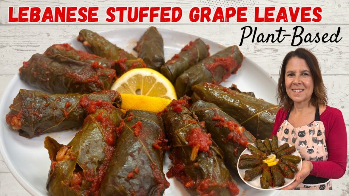 Homemade Lebanese Grape Leaves Recipe | Easy Vegan Appetizer for Parties Homemade Lebanese Grape Leaves Recipe | Easy Vegan Appetizer for Parties
