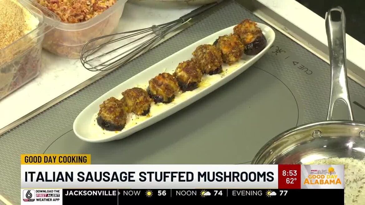 Beverly Russell: Italian Sausage-Stuffed Mushrooms Beverly Russell: Italian Sausage-Stuffed Mushrooms