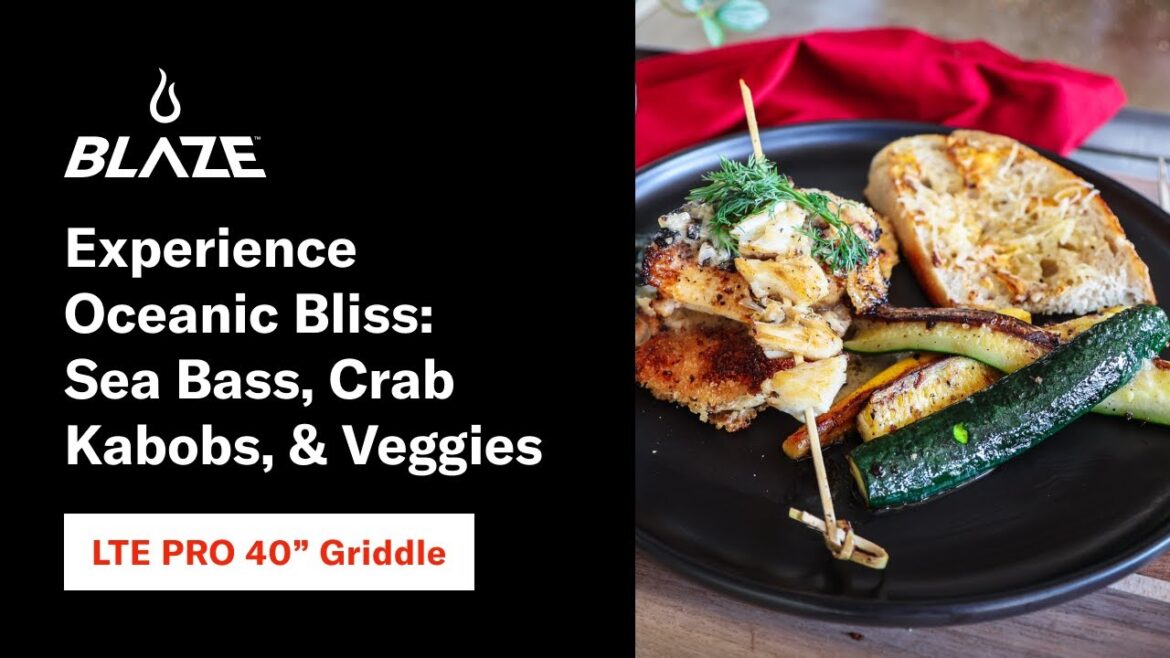 Oceanic Bliss: Sea Bass, Crab, & Veggies on the LTE Pro Gas Griddle | Blaze Oceanic Bliss: Sea Bass, Crab, & Veggies on the LTE Pro Gas Griddle | Blaze