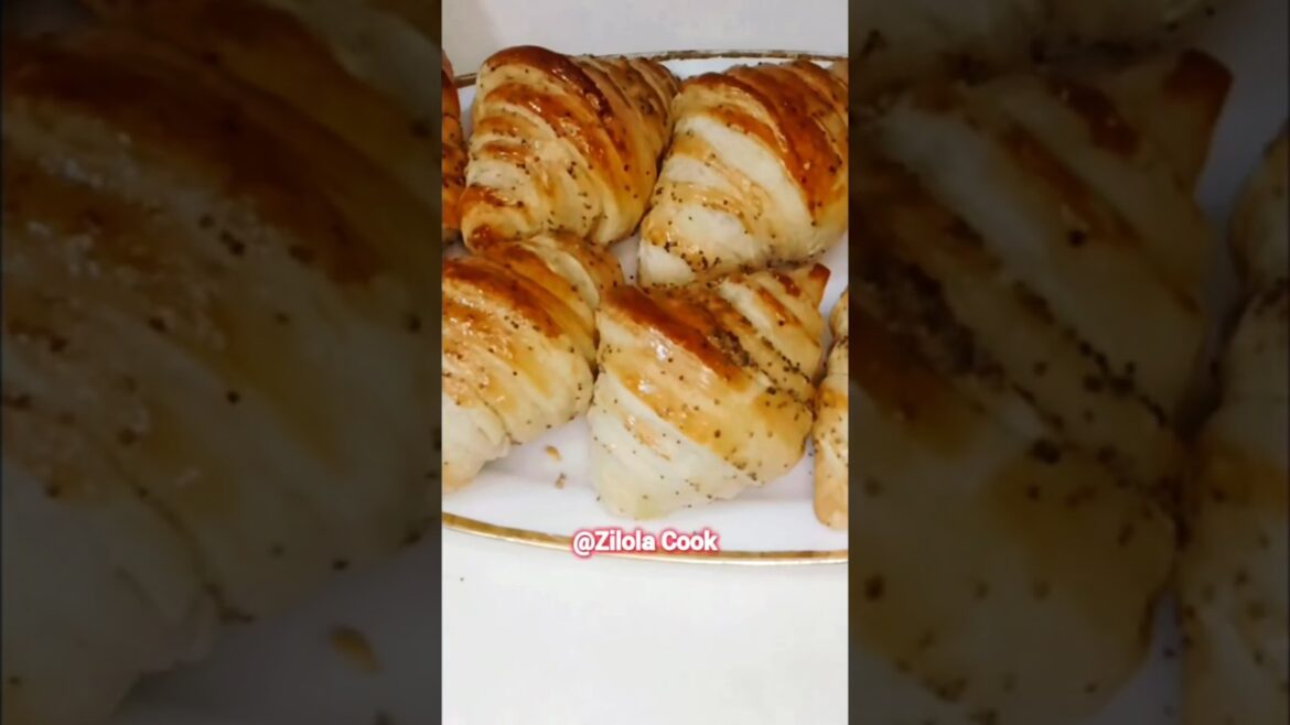 Easy French Croissants Recipe|Super Flaky and Delicious!Французские Крyассаны!#food#cooking#shorts