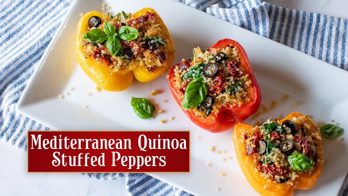 Mediterranean Quinoa Stuffed Peppers
