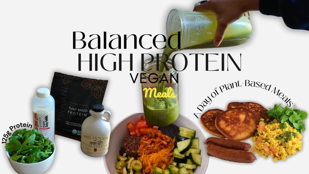 What We Eat In a Day | High Protein Vegan Meals (125g+ Protein)