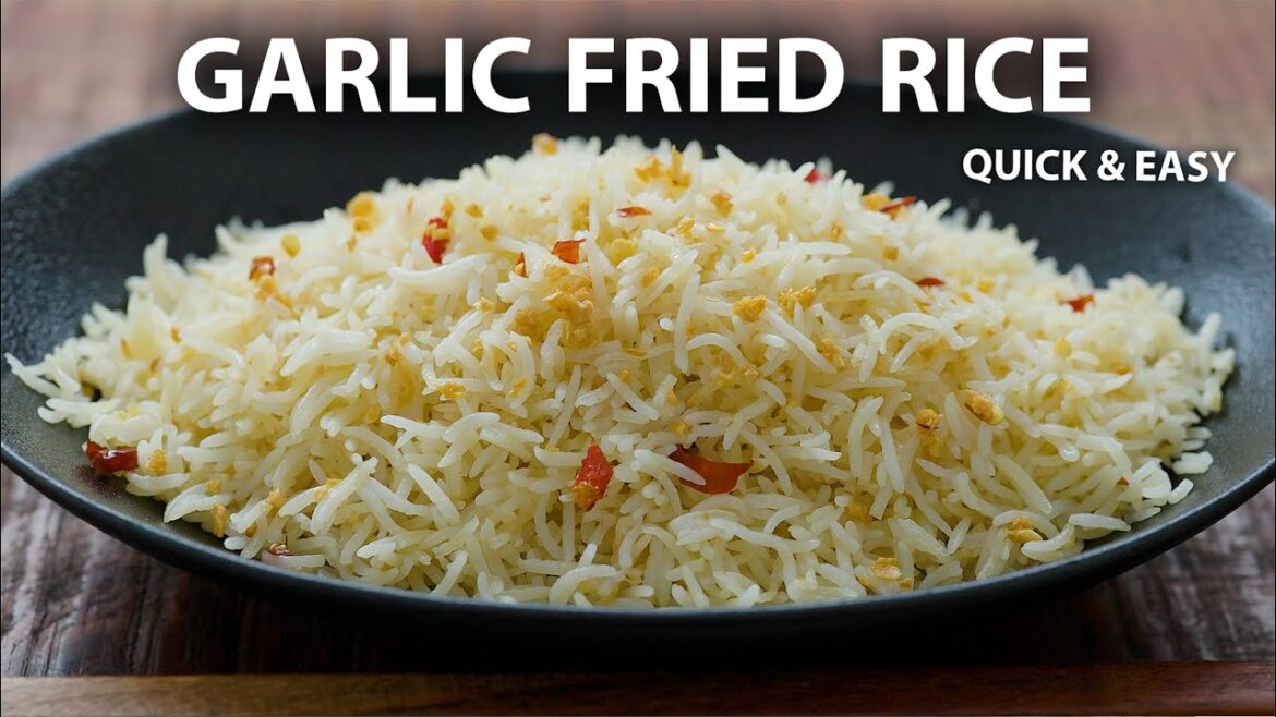GARLIC FRIED RICE Recipe | Easy Vegetarian and Vegan Meals | Rice Recipes GARLIC FRIED RICE Recipe | Easy Vegetarian and Vegan Meals | Rice Recipes