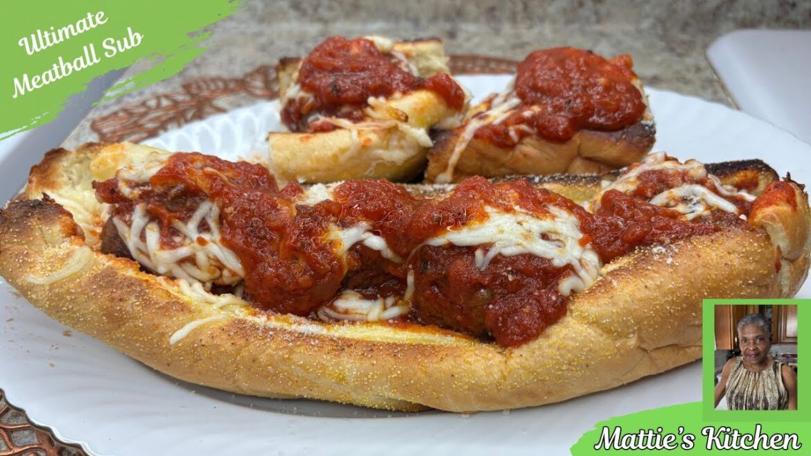 How to Make the Best Homemade Meatball Sub| Easy Saucy & Cheesy Sandwich Recipe! / Mattie's Kitchen