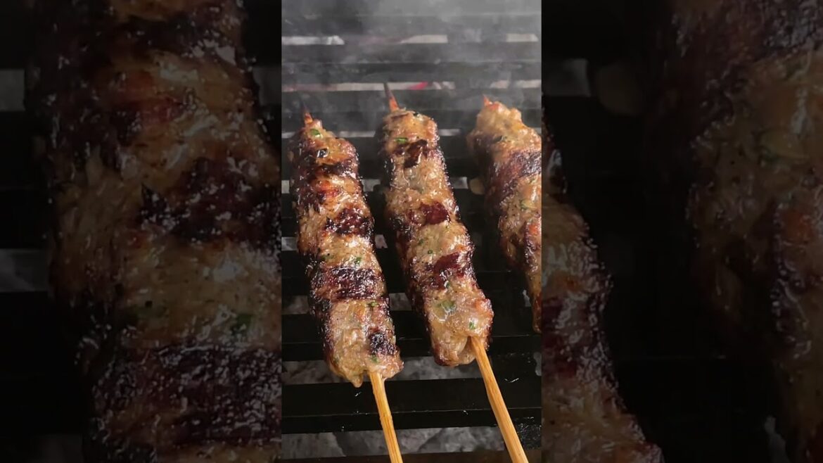 Middle Eastern Kofte/Kebabs by  @feastwithnina  #food #recipe #bbq  #shorts #meatlovers #diy