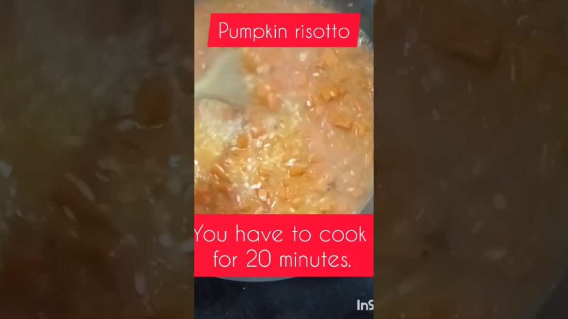 Pumpkin risotto
