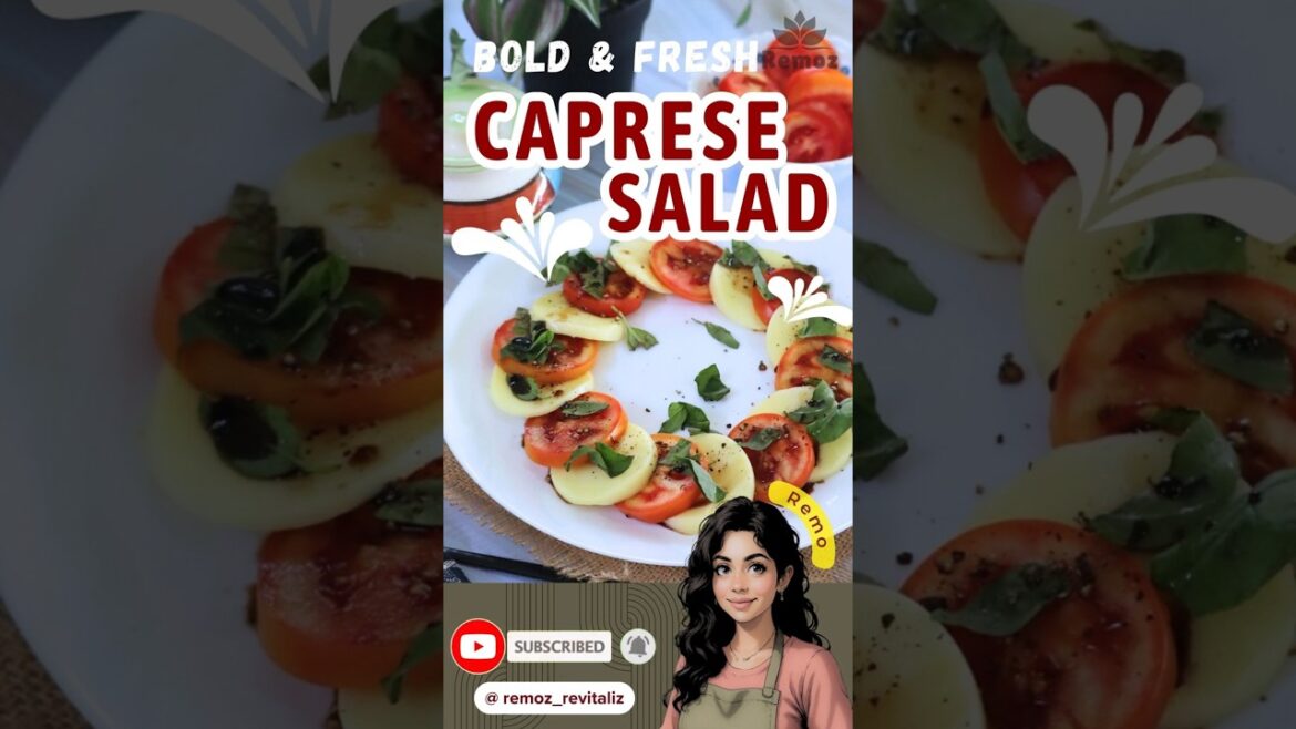 The BEST Caprese Salad with a Secret Twist! #easyrecipes #shorts #salad #italian #salads #recipe