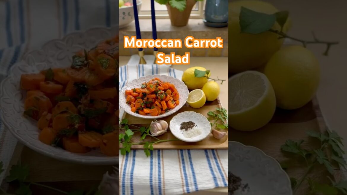Moroccan Carrot Salad #morrocanfood #carrot #recipe #shorts