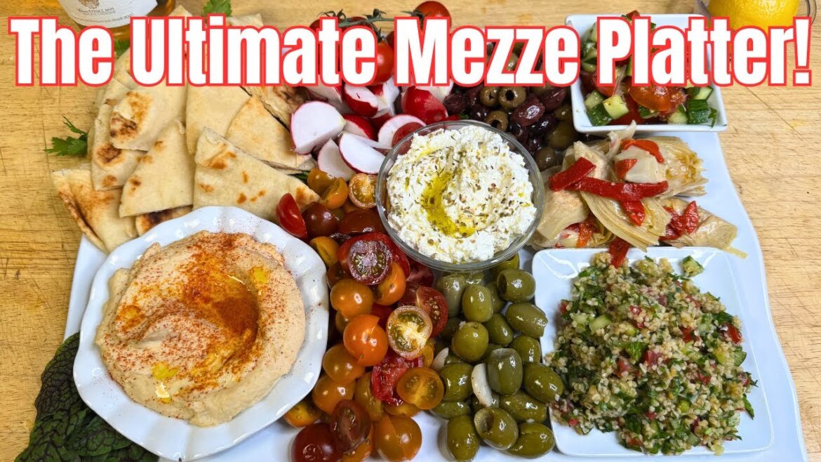 Mediterranean Mezze Platter with the Perfect Rosé Wine Pairing!