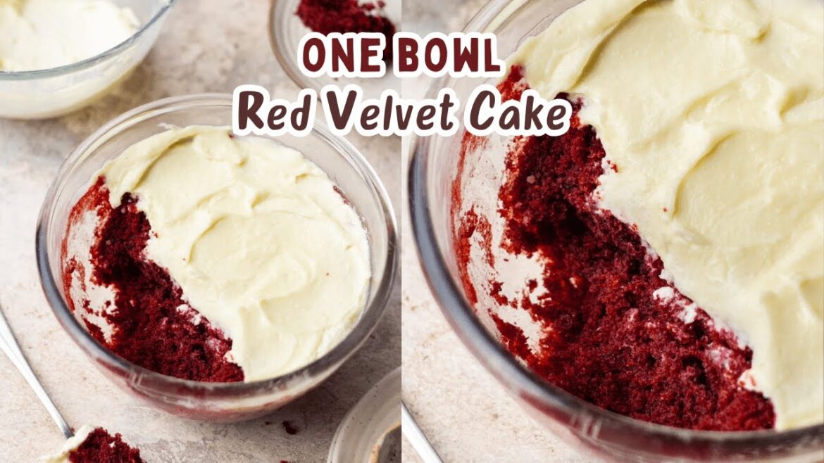4 MINUTE ONE BOWL RED VELVET CAKE RECIPE AT HOME *4 MINUTE* ONE BOWL RED VELVET CAKE RECIPE AT HOME