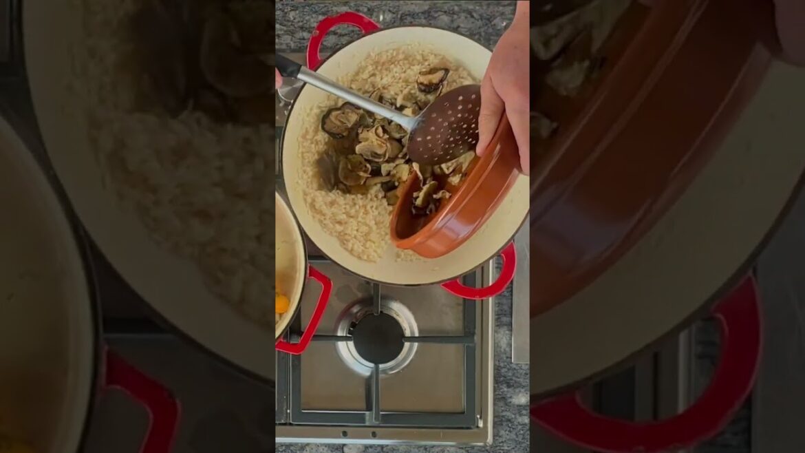 Italian mixed mushroom risotto