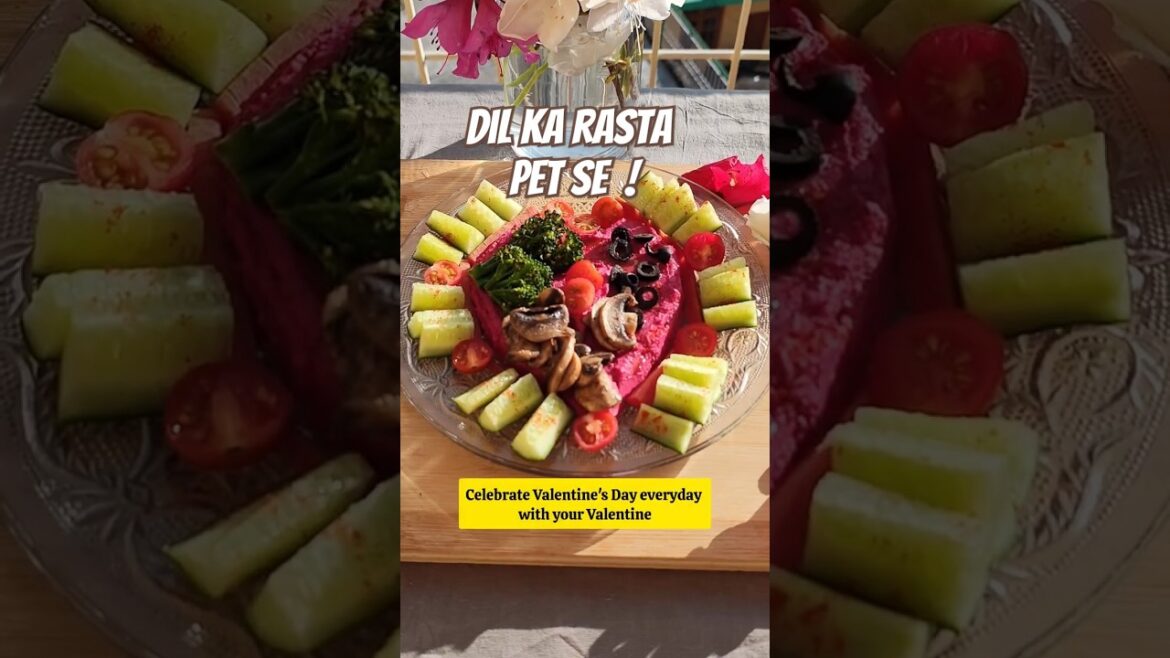 Valentines special! Healthy stomach healthy heart !Beetroot Hummus❤️ #shorts #hummus #valentinesday