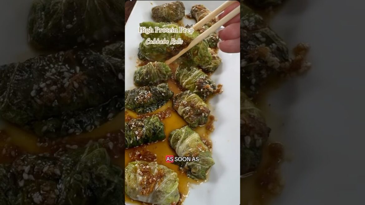 High Protein Prep- Add these cabbage rolls to your weekly prep. You won’t regret it!