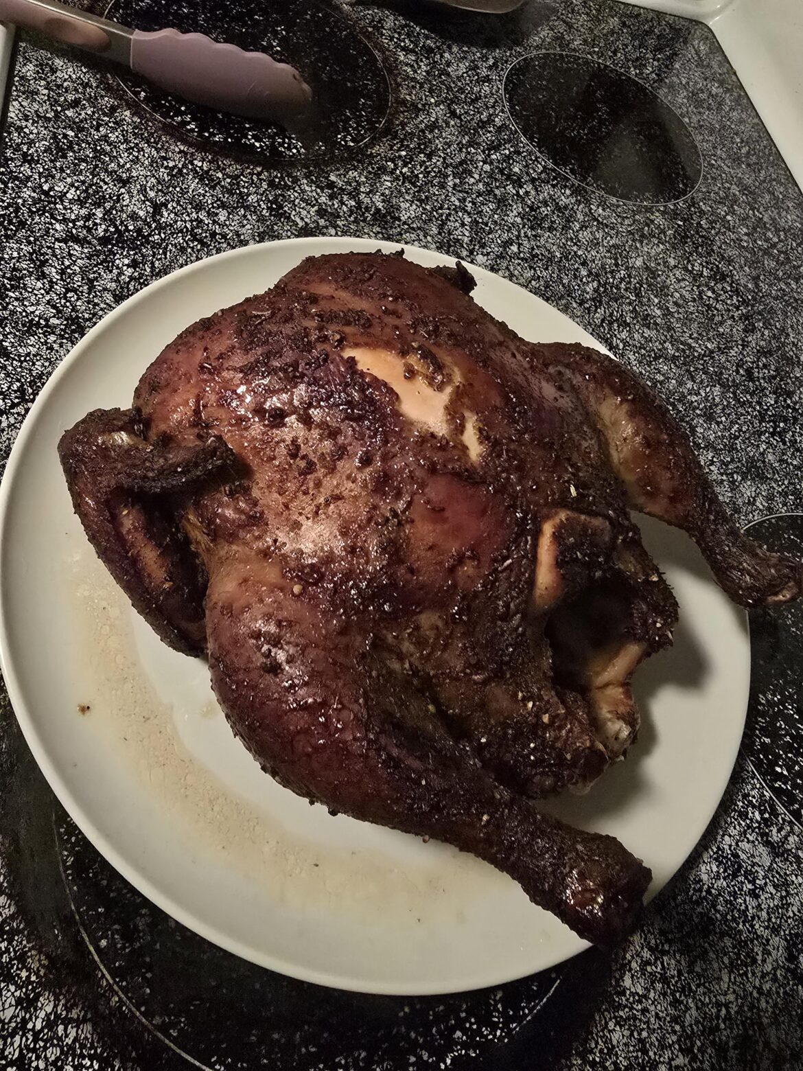 First smoked chicken