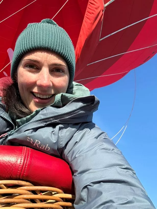 Rebecca went hot air ballooning in March 2025