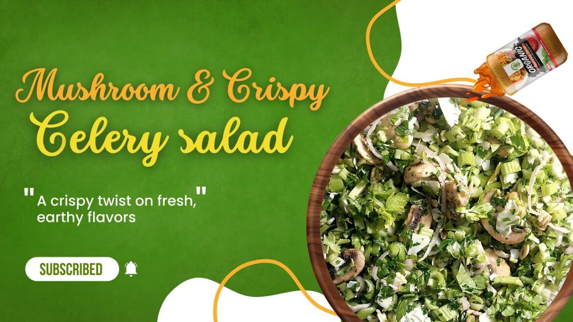 O.B.O Takes On A Mediterranean Dish! – Mushroom And Crispy Celery Salad || OneBase Organics O.B.O Takes On A Mediterranean Dish! - Mushroom And Crispy Celery Salad || OneBase Organics