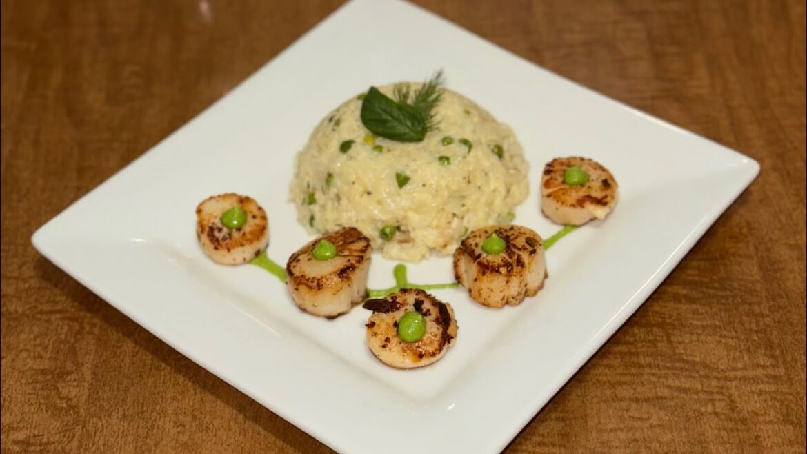 Cauliflower Risotto & Seared Scallops | Elegant Dinner Recipe + Self-Care Cooking Cauliflower Risotto & Seared Scallops | Elegant Dinner Recipe + Self-Care Cooking
