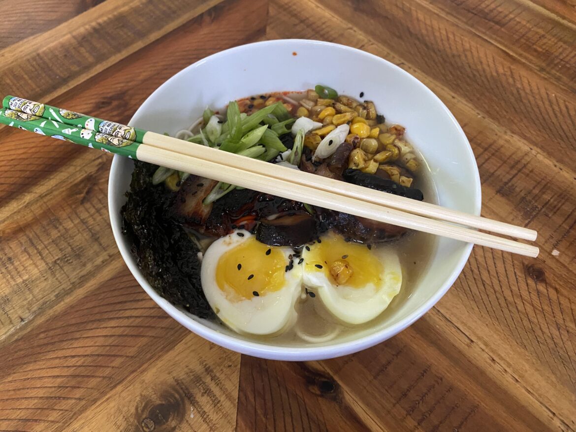 A little ramen with the help of Bob Ross