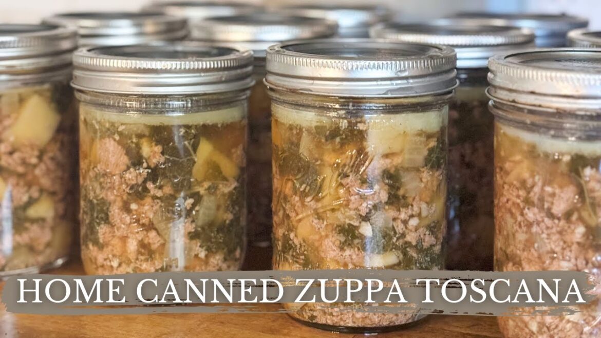 Home Canned Zuppa Toscana | Pressure Canning Soup Recipe