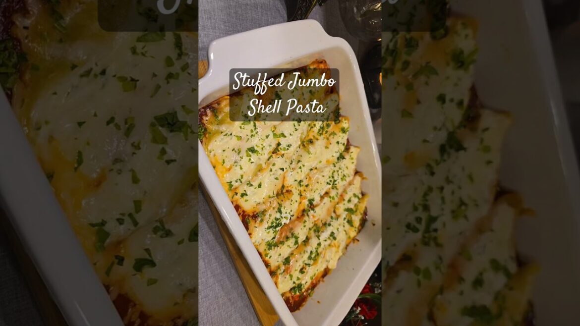 Stuffed Jumbo Shell Pasta| For Recipe see description |Cheesy Filling pasta #jubillee #sospicy #food Stuffed Jumbo Shell Pasta| For Recipe see description |Cheesy Filling pasta #jubillee #sospicy #food