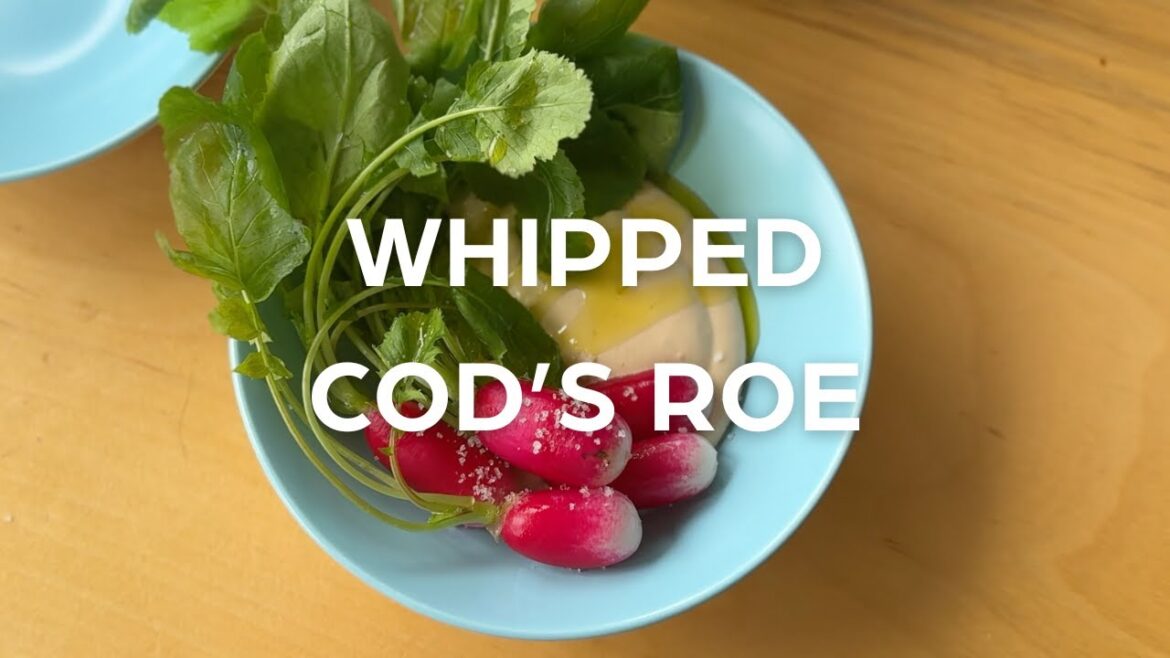 My Whipped Cod's Roe (Taramasalata) and Radishes - Dining and Cooking