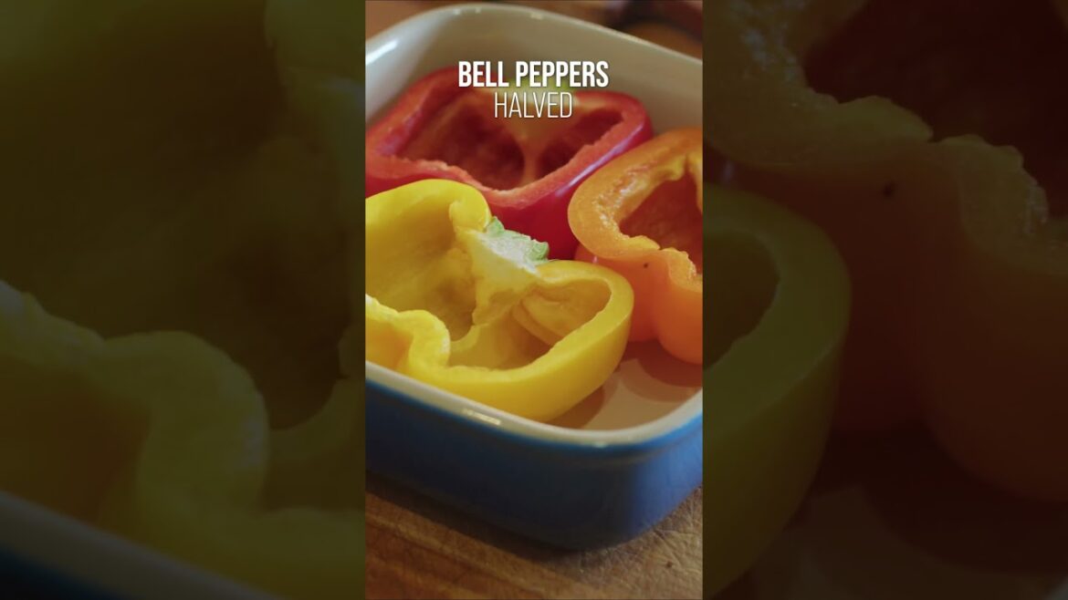 Mediterranean Quinoa Stuffed Peppers #recipe #cooking #dinner #healthyfood #healthy #pepper #italian