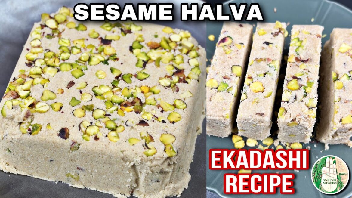 Sesame Halwa Easy Simple & Fast Recipe! No cook Halva recipe - Dining ...