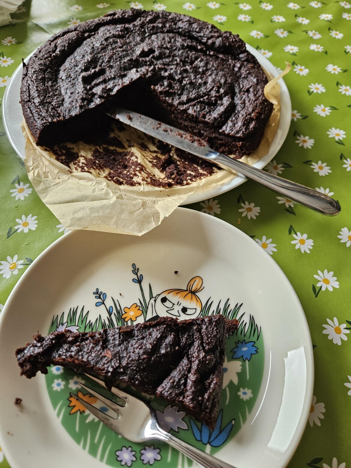 Chocolate avocado cake (recipe in comments)