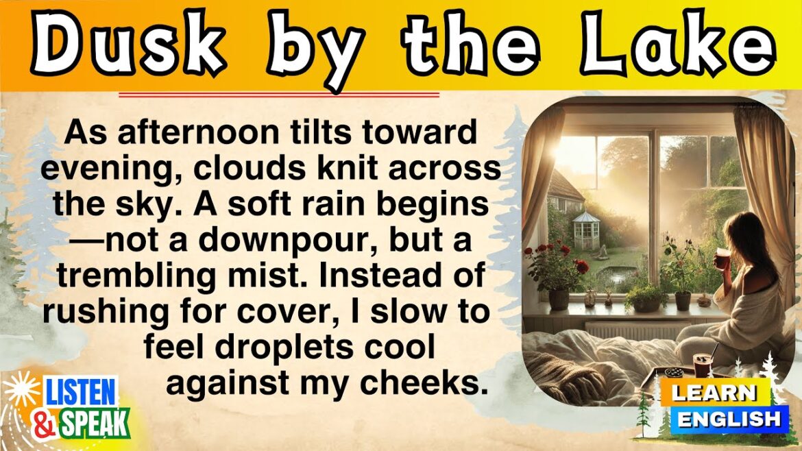 Learn English Through Story | Dusk by the Lake: Improve Your English with a Creative Evening Story