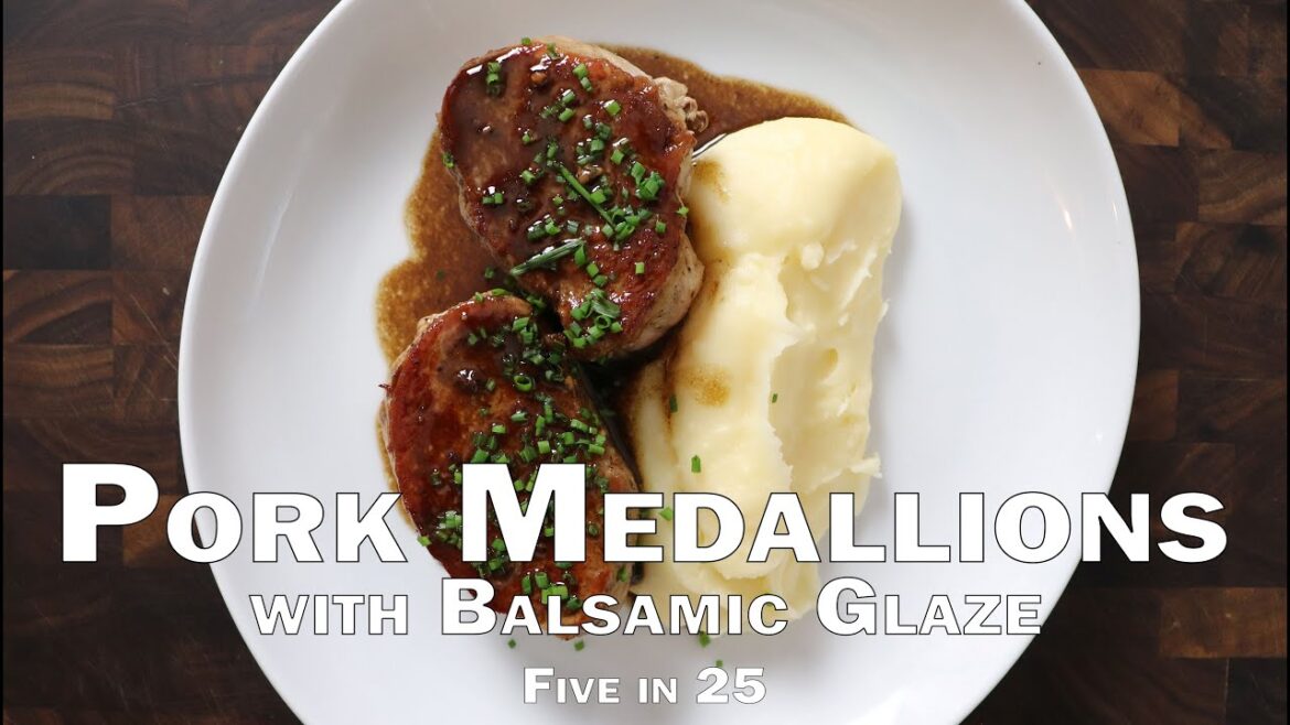 Pork Medallions with Balsamic Glaze