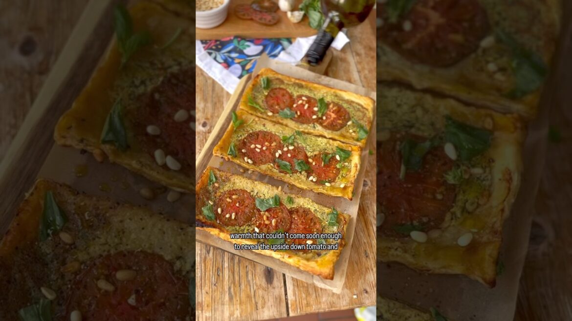 Upside Down Tomato & Pesto Tarts