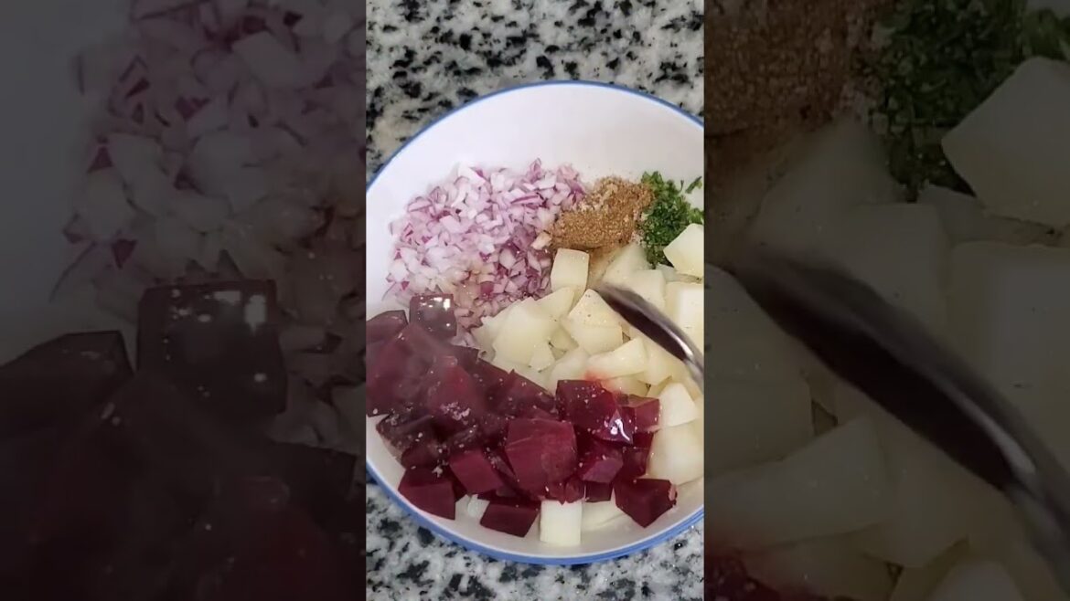 سلطة سهلة و بنينة #اكسبلور #villagelife