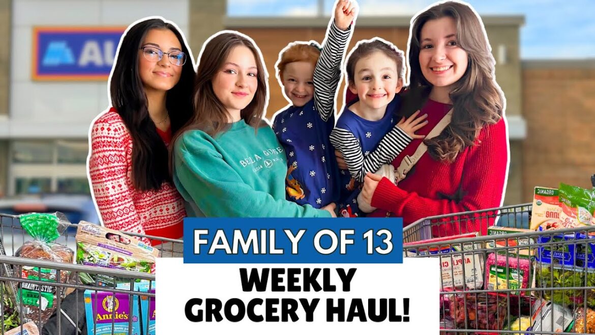 New 2025 Finds! Family of 13 Weekly ALDI Grocery Haul + Budget Tips