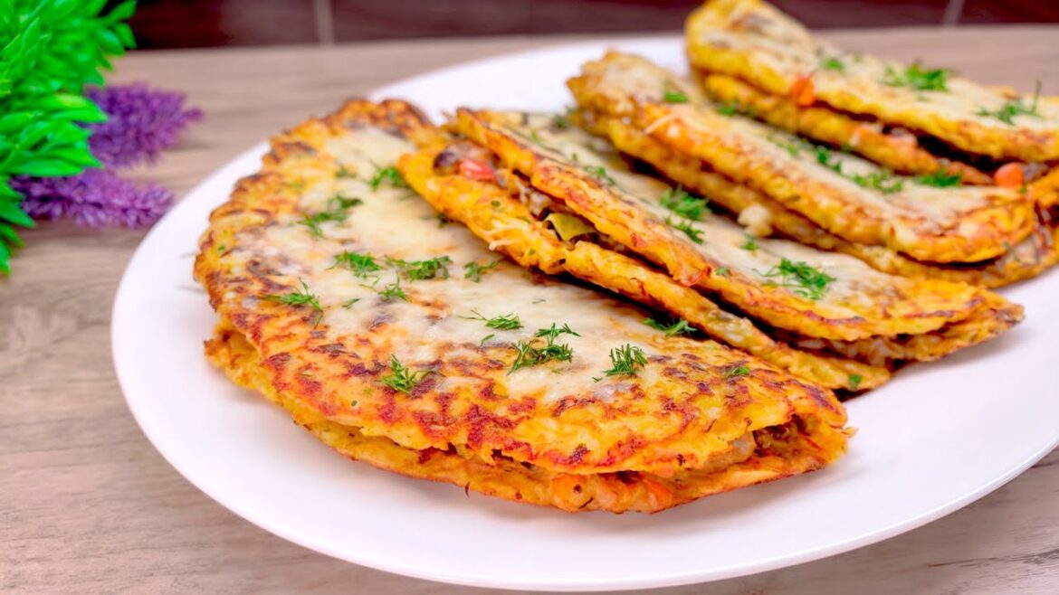 Can't believe how delicious! This zucchini tastes better than meat! Easy and fast! ASMR