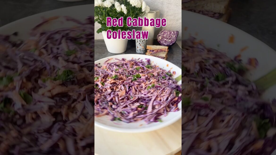 Quick & Tangy Red Cabbage Coleslaw You NEED to Try for Your Next Meal! #shorts #recipe #healthyfood Quick & Tangy Red Cabbage Coleslaw You NEED to Try for Your Next Meal! #shorts #recipe #healthyfood