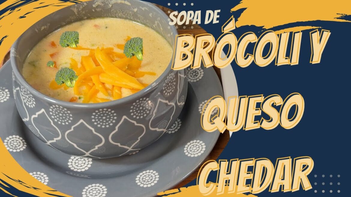 !Sopa de Broccóli con Queso Cheddar!  FÁCIL Y CREMOSA | receta  paso a paso