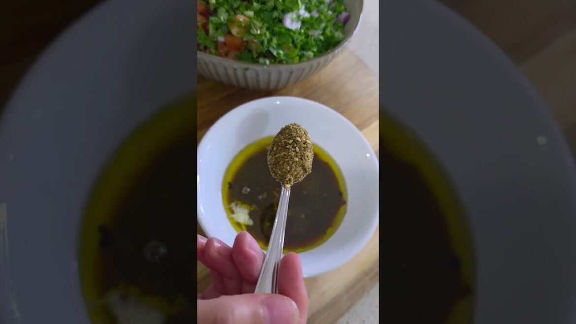 FATTOUSH — Middle Eastern Salad #salad #vegan #healthy more recipes insta/tiktok samiraelkhafir