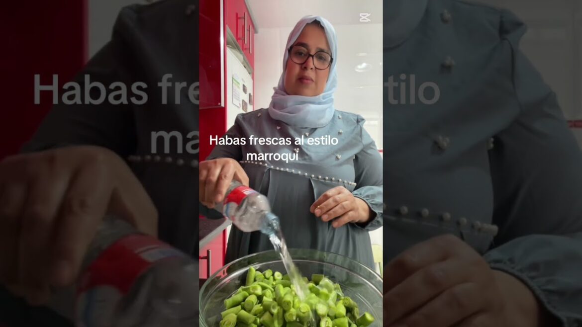 Habas frescas al estilo marroquí/ ensalada de habas .